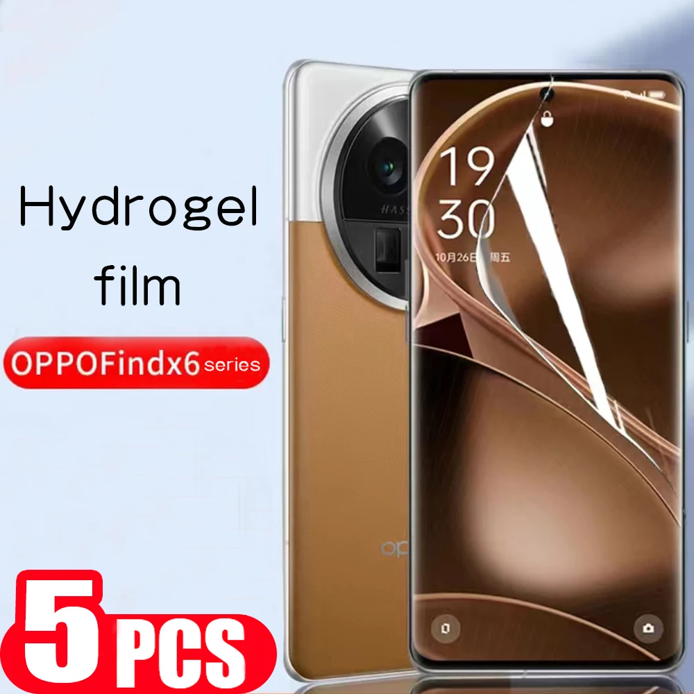 

5 шт., Гидрогелевая Защитная пленка для OPPO Find X3 Neo X5 X6 pro X2 lite X