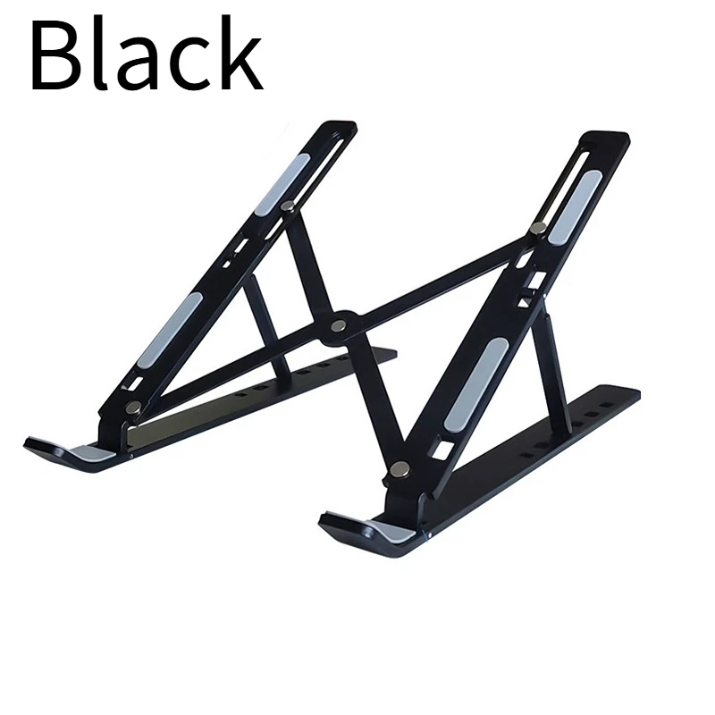 Adjustable Portable Aluminum Laptop Stand - Enhanced Stability and Cooling, Foldable Notebook Holder