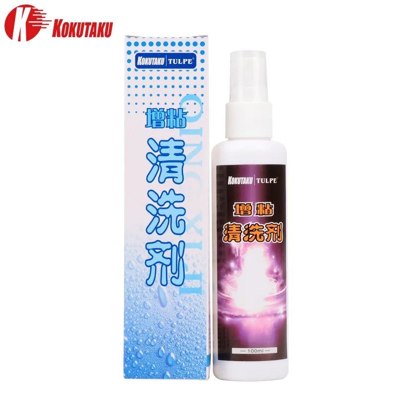 

KOKUTAKU Table Tennis Rubber Cleaner Spray Professional Anti-aging Rubber Care Cleaning Liquid Table Tennis Accessories 100ML