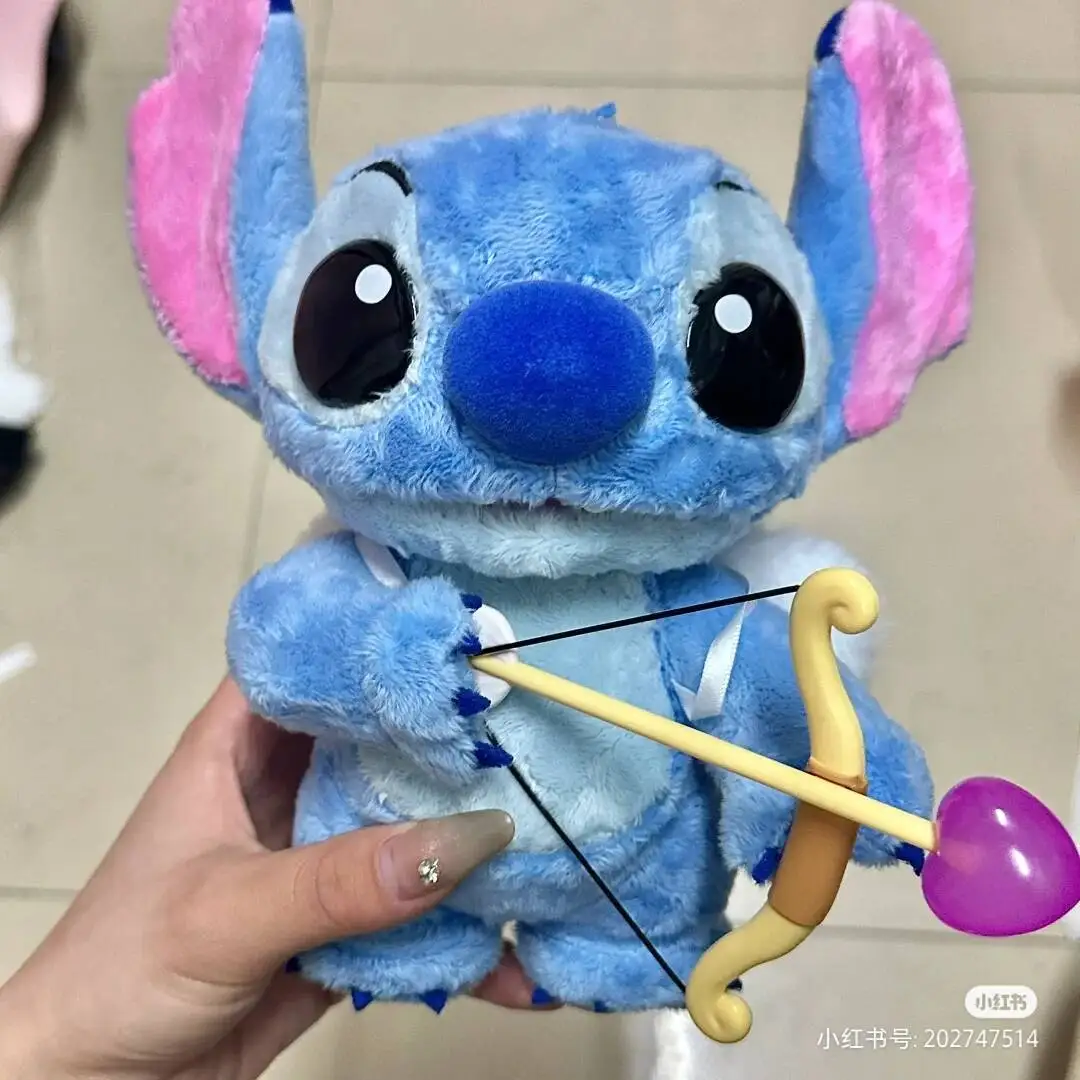 

Плюшевая фигурка Miniso Disney Лило и Ститч, милая кукла «Тайные операции», украшение мультяшной комнаты, персонаж ститча на День святого Валентина