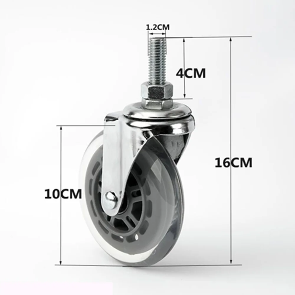 JayCreer 4 inches Front Wheel Assembly For yuwell Transport Wheelchair