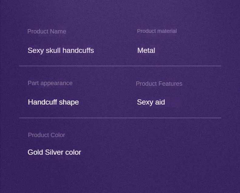 Kajdanki rose gold z kluczykami czaszki dla dorosłych_voghion.com