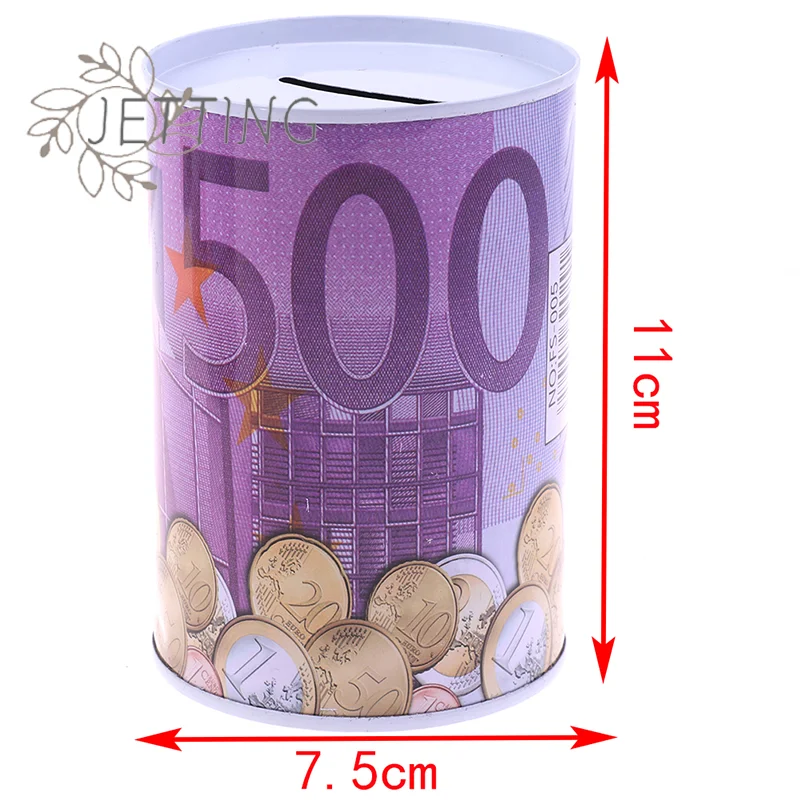 (SMTGDP11)1 unidad Caja fuerte cilíndrica para dinero en euros y dólares, hucha para monedas, cajas de depósito_voghion.com
