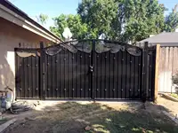Custom Or Standard New Design Iron Gate Modern Iron Pipe Gate Design Wrought Iron Gate 2