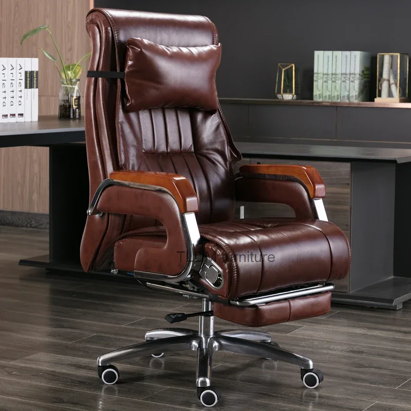 

Leather Armchair Office Chair Recliner Swivel Lazy Rolling Design Comfortable Computer Chair Work Cadeira Gamer Home Furniture