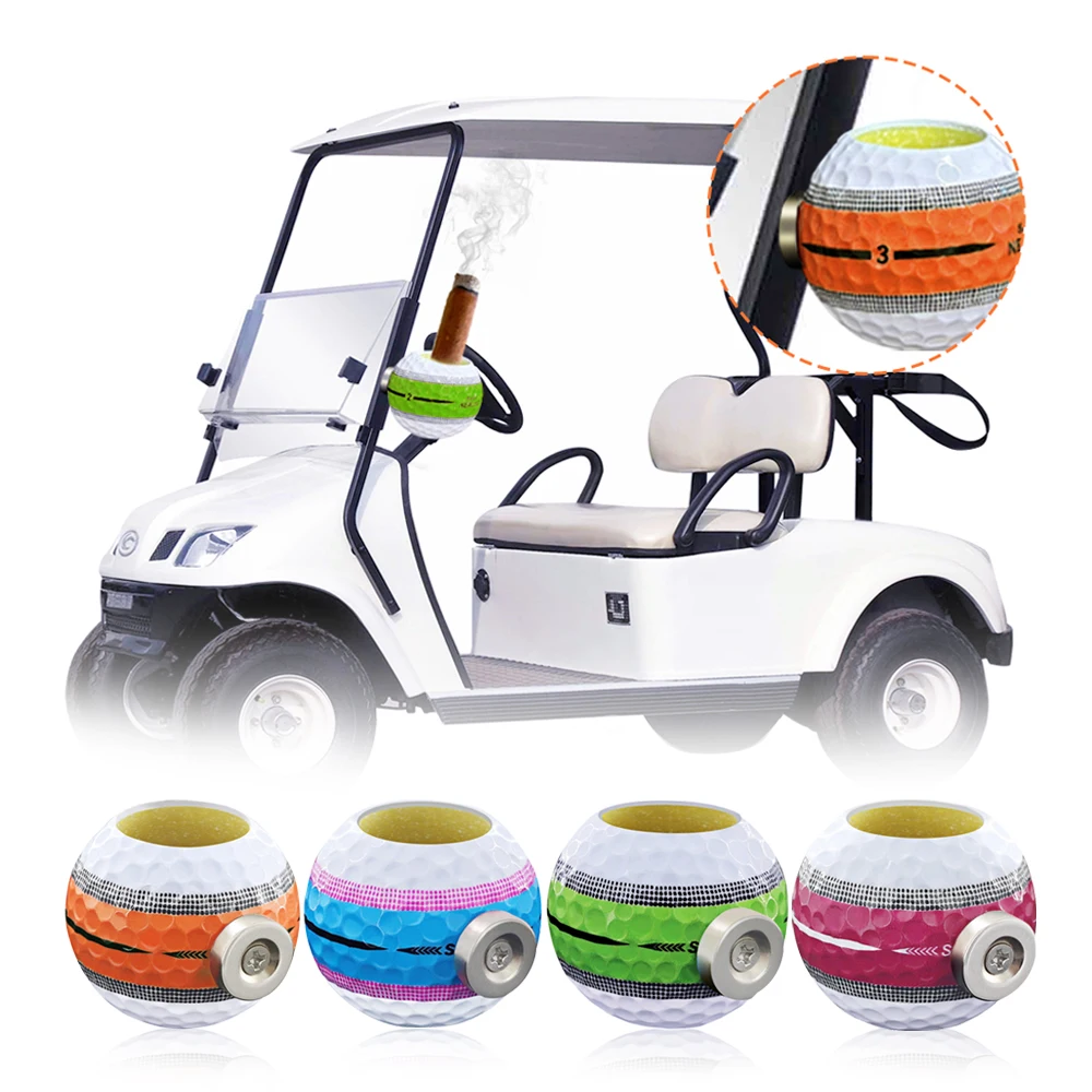 Golf Supplies Spherical Magnetic Cigar Holder Appearance Golf Course Accessories With Golf Cigar Holder Drop Shipping 3