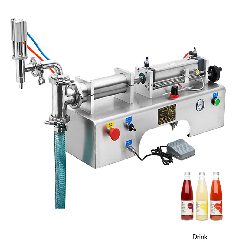 

Single Head Liquid Filling Machine 5-3500 ml Digital Control Water Drink Perfume Cosmetics Juice Milk Small Bottle Filler