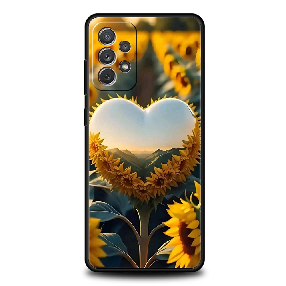 Sunflower Soft Shell Phone Case - Vibrant Design with Enhanced Protection