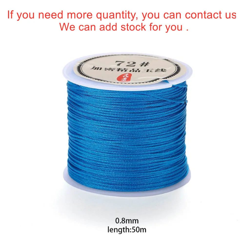 Durable Nylon Cord for Jewelry and Crafting - 0.8mm, Variety Lengths