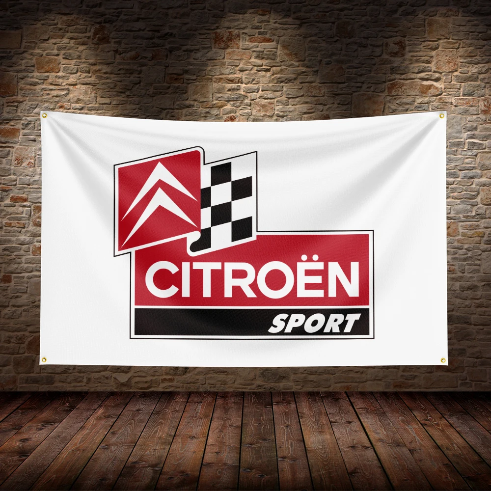 Рисунок 4 - 3x5 футов, флаг гоночного автомобиля Citroens