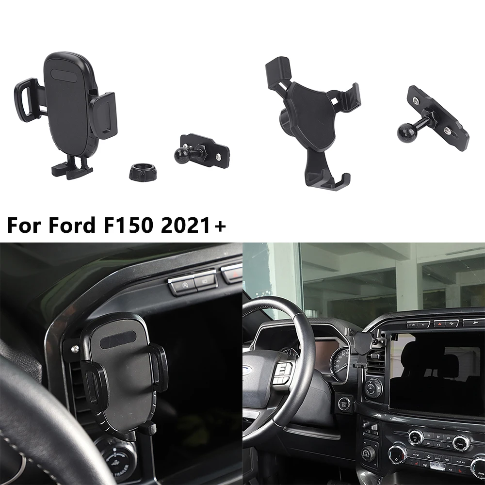 

Подставка для GPS-навигатора на вентиляционное отверстие для Ford F150 2021-2024, автомобильный держатель для телефона с вращением на 360 °, аксессуары для интерьера из АБС-пластика