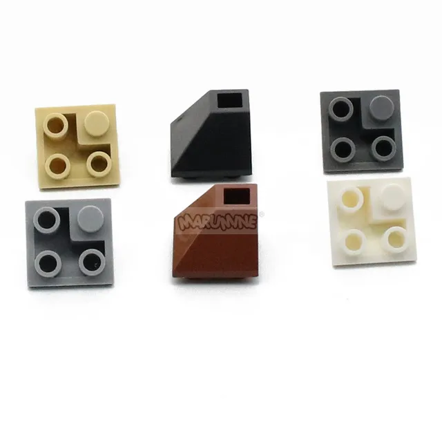 Marumine 45 2x2 Invert Slope Bricks Parts 3676 Roof Tile Corn 50PCS MOC City Building Blocks Accessories DIY Educational Toys 4