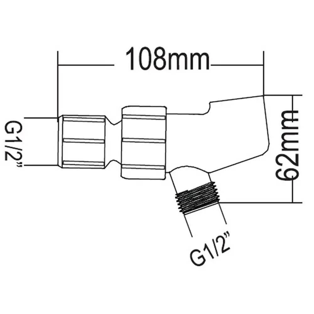 Universal Adjustable Bracket Shower Connector Socket Elbow Joint Shower Head Holder Arm Mounted