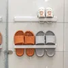 Wall Mount Slipper Holder No Punching Towel Storage Rack for Bathroom Toilet Multifunctional Kitchen Drain Rack. 1