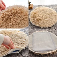 Electric Usb Mat Constant Temperature Pet Bed Blanket Puppy Heater Portable Cat Winter Sleep Roud Cushion Dog Heating Plush Pad 4