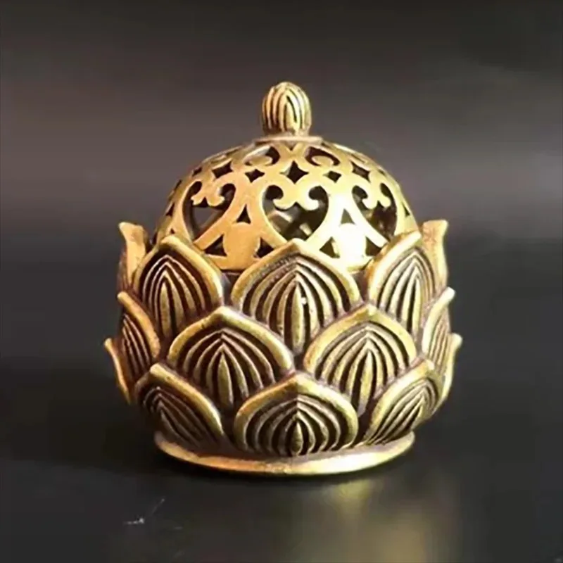 Lotus Incense Burner Small Cone Shaped Burner Mini Asian Style Lotus Zen Decorative Gift Interesting Design Beautiful Appearance