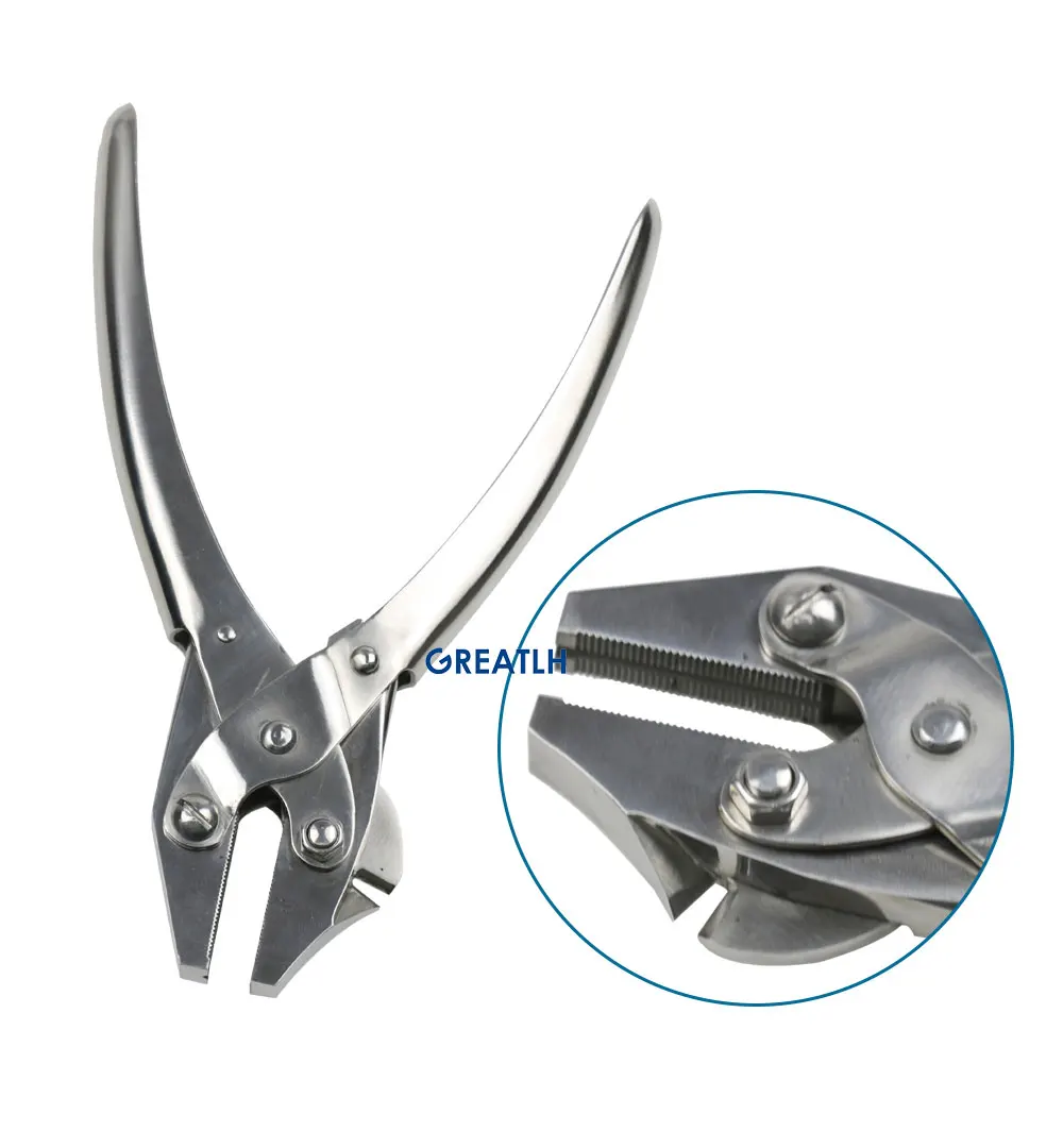 Pinza A Becchi Piatti Dritti 120 Mm - Con Tagliafili Integrato, Manico Bicomponente