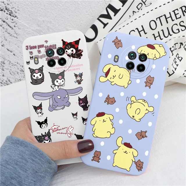 Cover For Xiaomi Mi 10T Lite 5G Funda Phone Case Kuromi My Melody Family  Back Cover