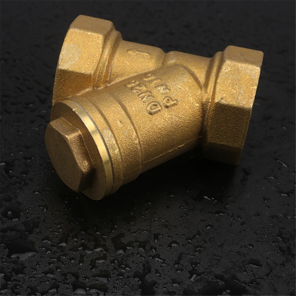 Y-shaped Brass Filter Thickened Pressurized Water Purification Heating Pipe Central Air Conditioning Filter Tennis Valve