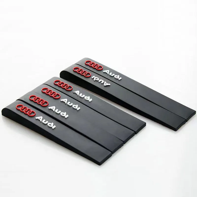 6-Piece Rubber Strip Car Door Anti-Collision Protective Stickers