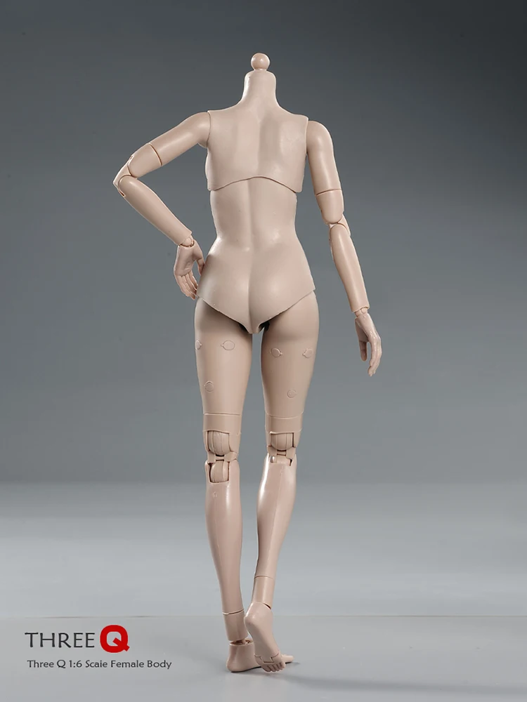 1/6 Female Suntan White Action Figure Dolls 12Middle Big Breasts Super  Flexible Semi-Silicone Body Fit 1:6 Head Sculpt