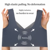 Women Seamless Plus Size Bras Sexy Patchwork Lace Top Push Up Sports Brassiere Female Backless Fitness Sleep Vest Bralette New - Image 4