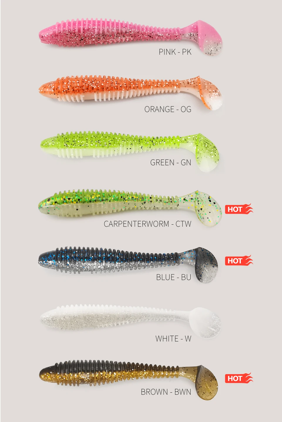 LUREHOLIC Swing Impact FAT Angelköder 1,5" 2,0" 2,5" 2,8" Spiral Paddle Tail Lures Wobbler Angeln weicher Köder Für Bass – Detail 8