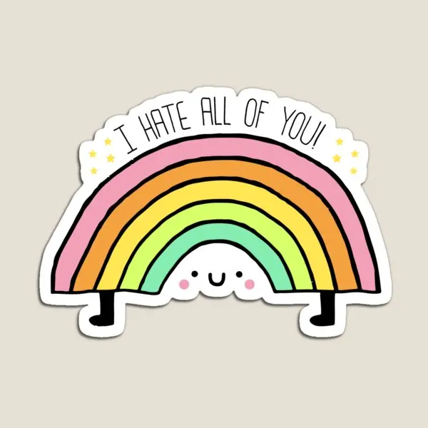 

I Hate All Of You Магнитный детский Красочный Держатель симпатичный магнитный холодильник Игрушка Декор дети для магнитных наклеек