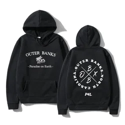 Outer Banks Hoodies Women/Men Aesthetic Sweatshirts Winter Fleece Clothing Unisex OBX North Carolina Vintage Casaul Pullovers