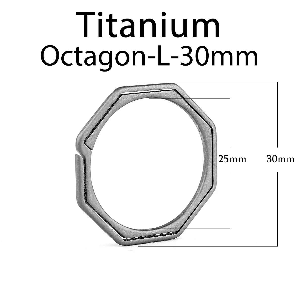 Titanium Super Lightweight Keychain - Sleek and Durable EDC Tool for Car Keys and Accessories