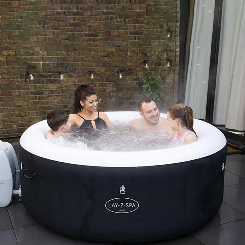 Modern Outdoor Inflatable Bathtubs Whirlpool Massage Constant Temperature Heating Bathtub Household Massage Bubble Whirlpools 2