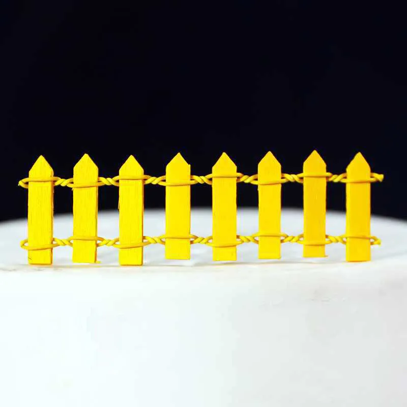 ตัวเลือกสินค้า รั้วไม้ Palisade Miniature Fairy Garden บ้านตกแต่งบ้าน Mini Craft Micro ภูมิทัศน์ตกแต่ง DIY อุปกรณ์เสริม