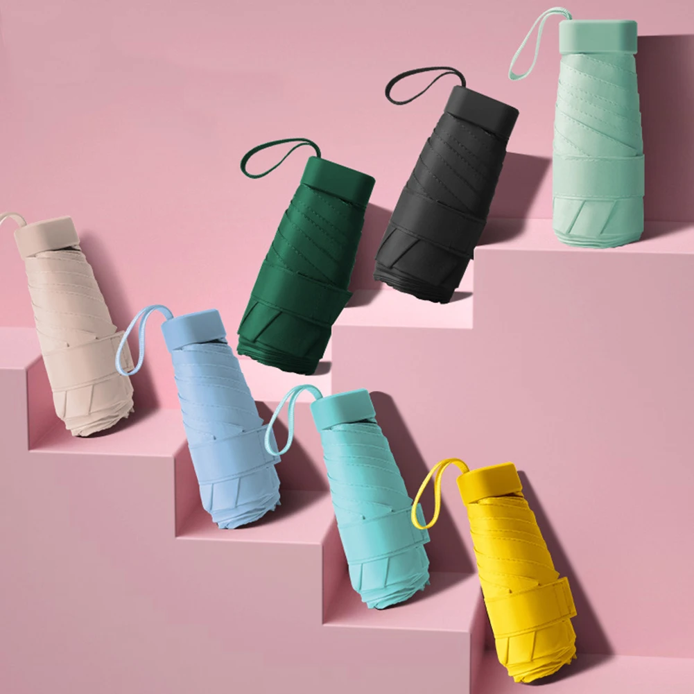 Portable Umbrella Windproof Rainy Umbrella Heat Insulation Mini Business Anti-sunburn Lightweight Family Friends Gifts