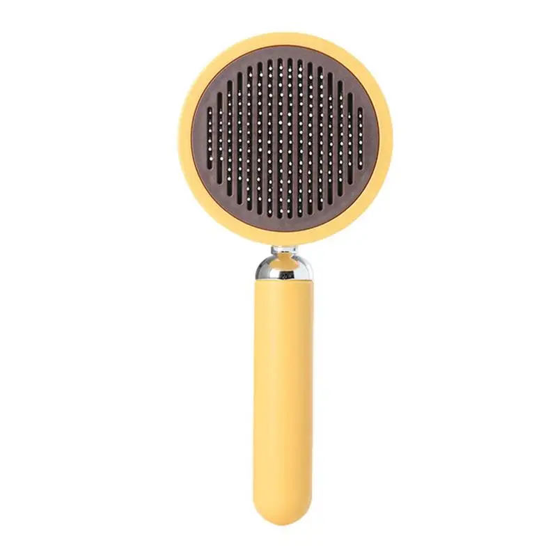 

Self-Cleaning Slicker Brush For Dogs Cats Shedding And Grooming Tool For Pets Remove Loose Hair Detangle Pets Undercoat Fur Comb