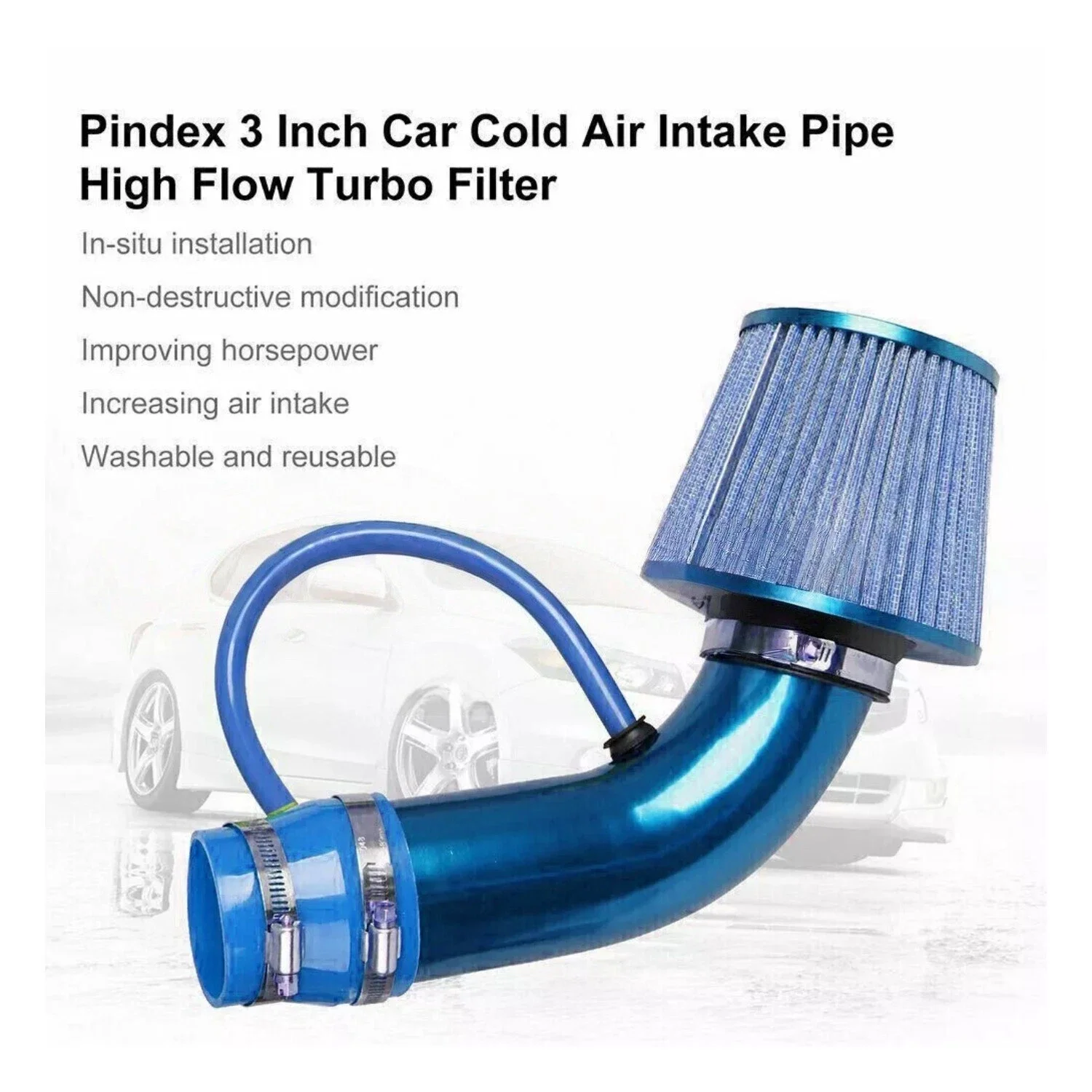 3-Inch Universal Turbo Air Intake Kit 3