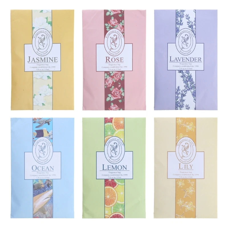 

6pc Natural Sachets Scented Bag Hanging Fragrants Sachets Wardrobe Closet Home New Dropship