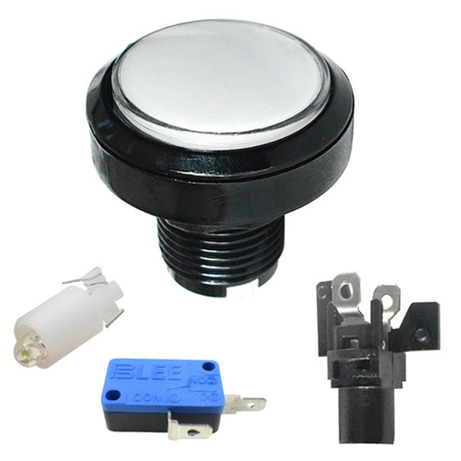 Illuminated 45mm Round Arcade Game Button Switch