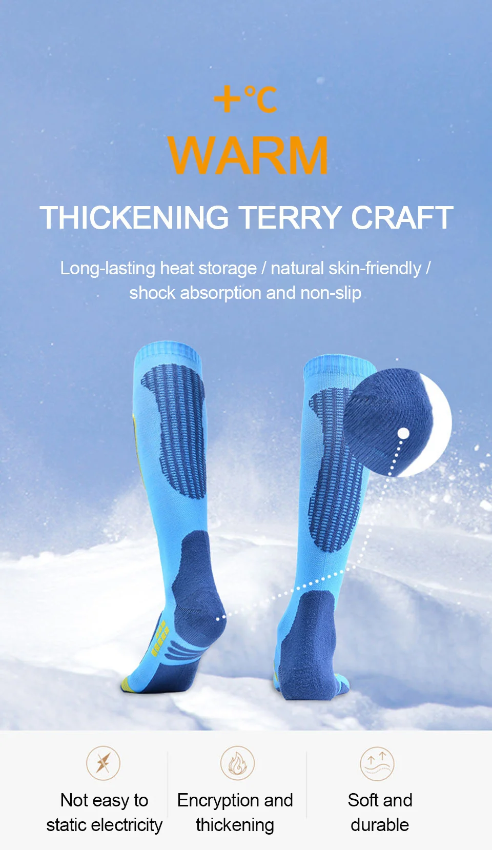 Chaussette de ski,chaussettes de randonnée pour homme et femme, Tube — free download