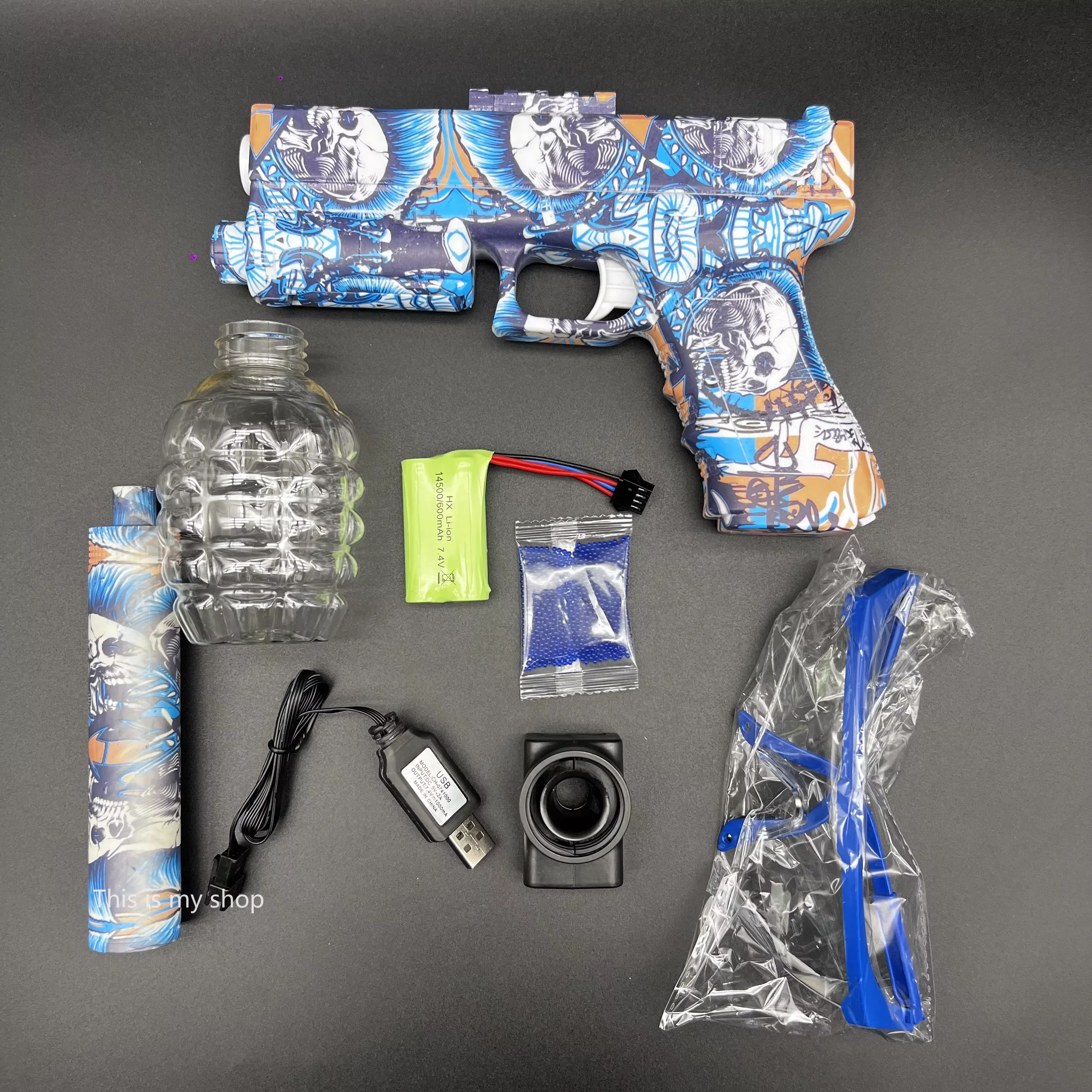 2024 New Electric Water Splatter Ball Toy Giochi All'Aperto Cs Airsoft Handgun Per Ragazzi Regalo Desert Eagle