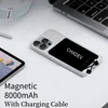 CHXDEV Ultra Thin Phone Charger. Portable Power Bank With All Phones. 8000mAh &5V 2A Fast Charge. B For iPhone XIAOMI Samsung 5