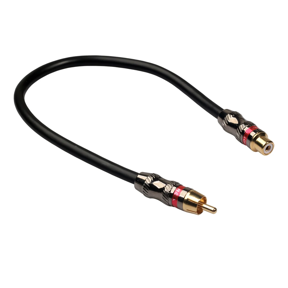 Cavo di prolunga Phono RCA da 0,3 m/1 piedi 1 RCA femmina a 1 cavo audio video RCA maschio per lettori DVD  44