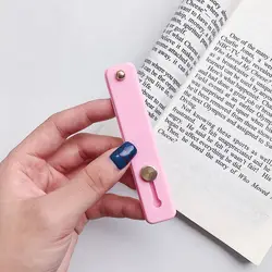 Universal Silicone Telescopic Phone Grip and Stand Strap (Pink)