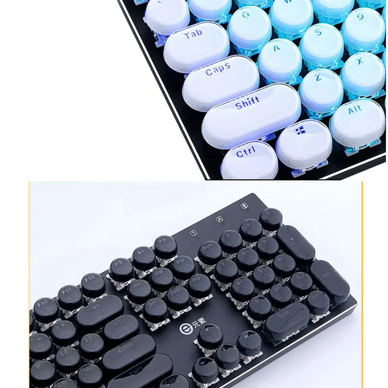 branco keycaps diy preto backlit borda de cristal para teclado mecânico