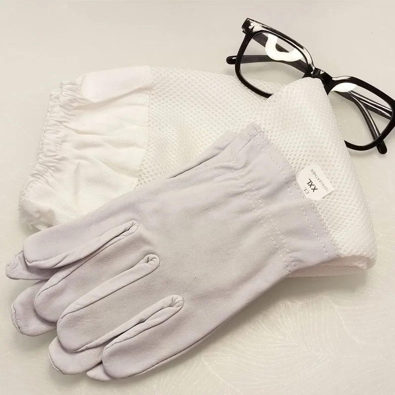Beekeeping Gloves Net Goatskin Vented Long Sleeves Equipment And Tools