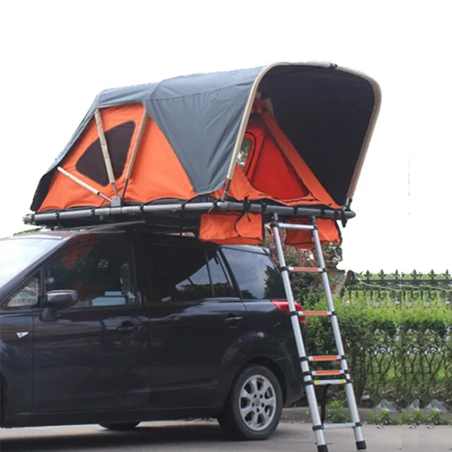 

High Quality Portable Roof Tent Outdoor Camping Waterproof Folding Manually Car Top