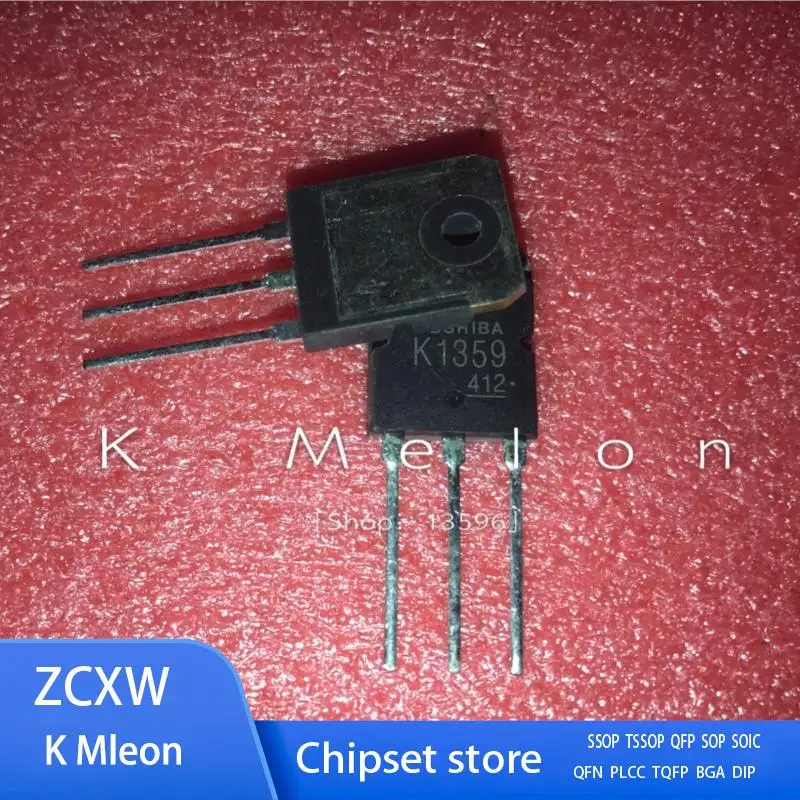 

10PCS/LOT 2SK1358 K1358 or 2SK1359 or 2SK1357 TO-3P 9A 900V MOS