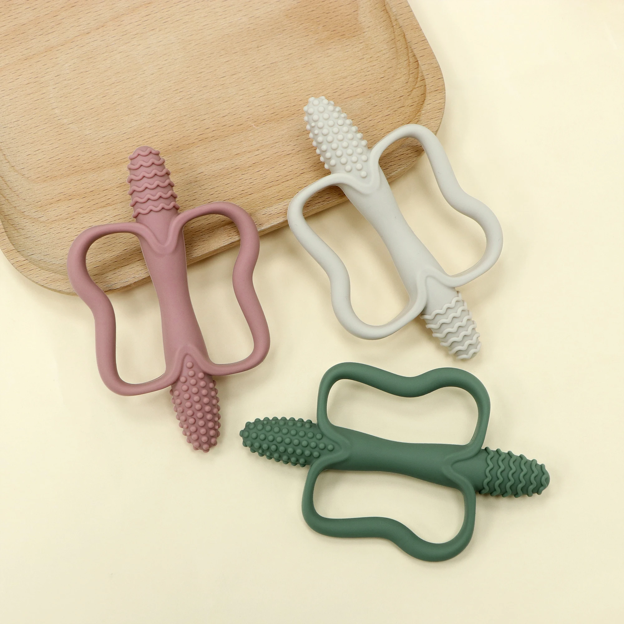 Silicone Corn-Shaped Baby Teether 3
