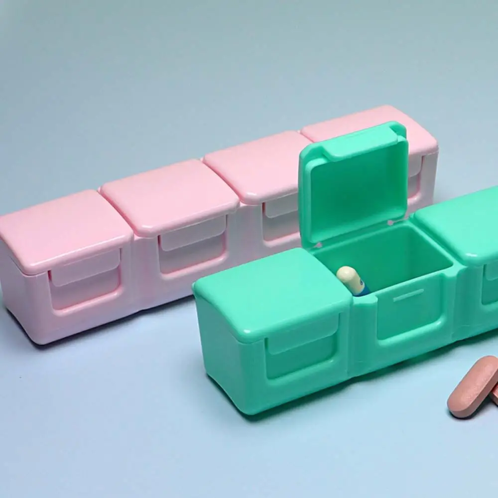 Vitamins Jewelry Storage Medicine Organizer Storage Container Pill Dispenser Medicine Pill Box Travel Pill Case Pill Box