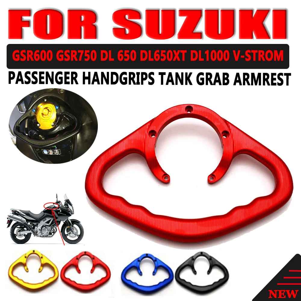 CFUSMOTO Motorcycle Passenger Handgrips For Suzuki GSR600 GSR750 GSX-S750 GSX-S1000 GSX-S1000F Hand Grip Tank Grab Bar Handles Armrest 