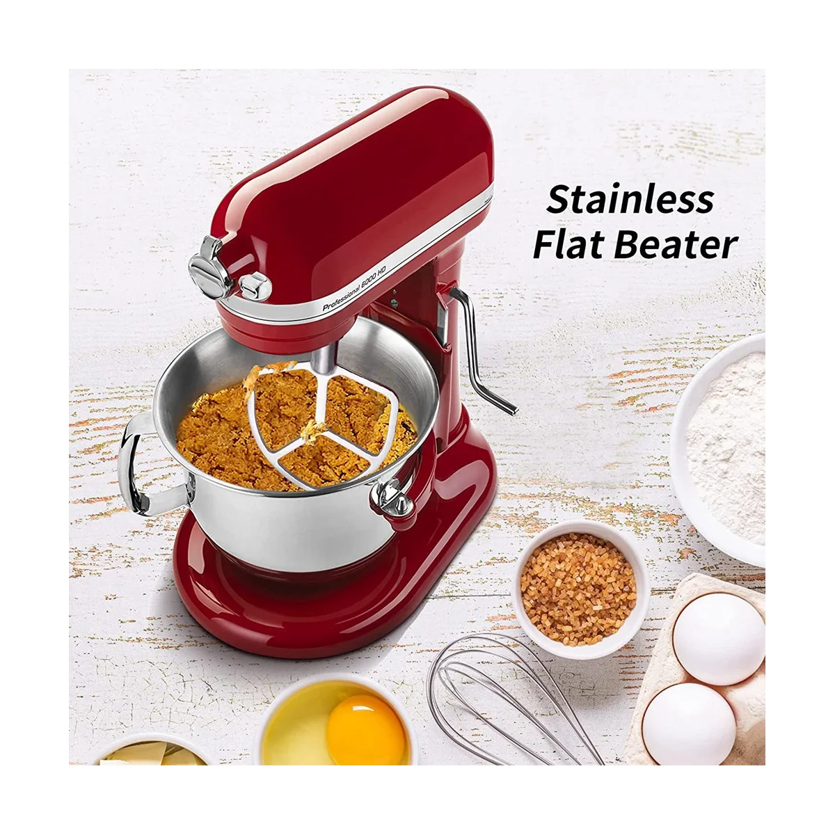 Stainless Steel Flat Beater for KitchenAid 6quart Bowl-Lift Stand  Mixer-Efficient Mixing Noodle machine Salad machine Meat grind - AliExpress